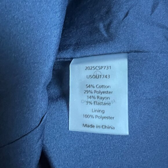 Universal Standard Blazer Jacket Womens 3XL 34 36 Percy Denim Look Stretch New - Picture 14 of 16